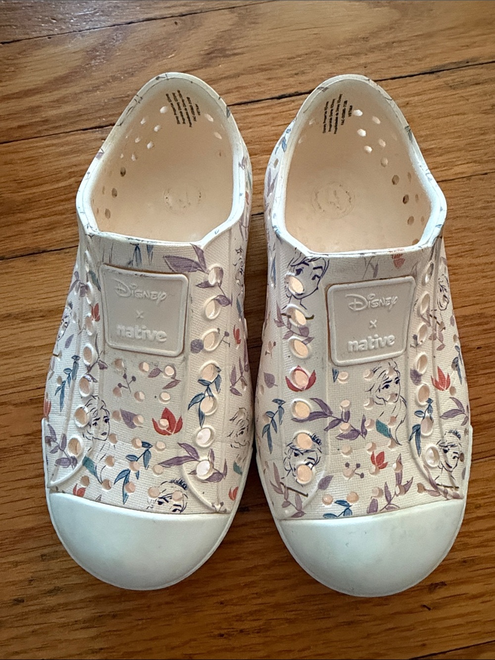 Native Shoes Kids Slip-On Sneakers in Light Pink Floral